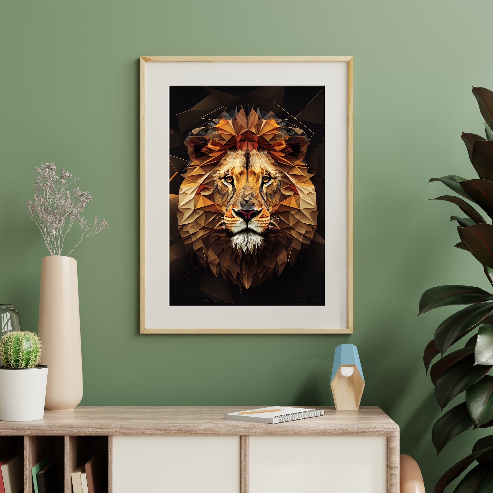 Beautiful colour Lion photo prints