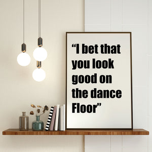 music quote print